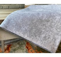 Tekstilsa Kadife Polar Süngerli Düz Gri Tekli Koltuk Örtüsü 170x210 cm