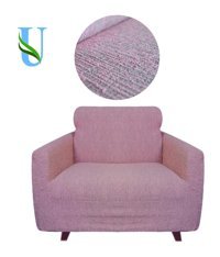 Uy Style Tekstil Likralı Jakarlı Süngerli Geometrik Desenli Giydirmeli Pembe Tekli Koltuk Örtüsü 70x115 cm