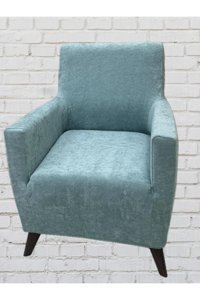 Şahane Ev Babyface Kadife Likralı Jakarlı Süngersiz Düz Giydirmeli Lastikli Kaymaz Yeşil Tekli Koltuk Örtüsü 85x55 cm