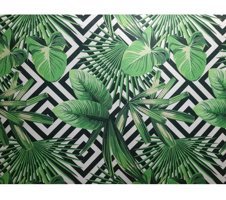 Tekstill Polyester Polar Süngersiz Çiçek Desenli Yeşil Tekli Koltuk Örtüsü 140x100 cm
