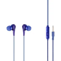 Mf Product Acoustic 0093 Silikonlu Mikrofonlu 3.5 Mm Jak Kablolu Kulaklık Mavi