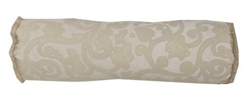Yastıkminder Pamuklu Saten Polar Süngersiz Çiçek Desenli Bej Tekli Koltuk Örtüsü 145x145 cm