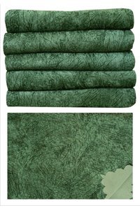 Madame Clean Home Kadife Süngerli Çizgili Haki Tekli Koltuk Örtüsü 175x215 cm