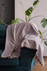 Homease Şönil Polar Süngersiz Armürlü Gri Tekli Koltuk Örtüsü 175x215 cm