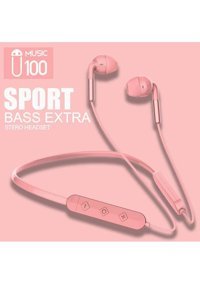 Torima U100 Silikonlu Mikrofonlu 3.5 Mm Jak Kablolu Kulaklık Pembe