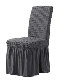 Elgeyar Pamuklu - Polyester Bürümcük Giydirmeli Gri Koltuk Örtüsü 35x50 cm