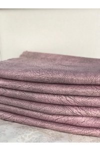 Madame Blue Polyester Nubuk Süngerli Çizgili Gül Kurusu Tekli Koltuk Örtüsü 170x210 cm