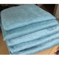 Tekstilsa Göksel Kadife Polar Süngerli Düz Yeşil Tekli Koltuk Örtüsü 170x210 cm
