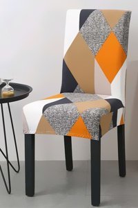 Karahanlı Kadife Süngersiz Geometrik Desenli Giydirmeli Siyah Tekli Koltuk Örtüsü 35x45 cm