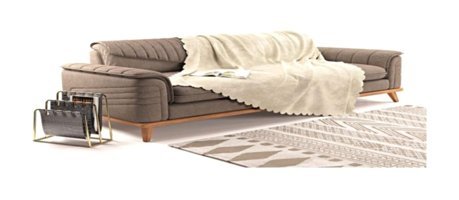 A.S.T Topdağı Tekstil AST-0001 Polyester Süngersiz Düz Kaymaz Gri Tekli Koltuk Örtüsü 170x210 cm