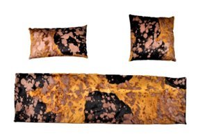 Dericibey Deri Tüylü Süngersiz Kahverengi Üçlü Koltuk Örtüsü 50x180 cm