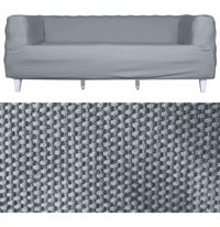 Tuchmall Polyester Likralı Süngerli Petek Desenli Giydirmeli Gri Tekli Koltuk Örtüsü 230x180 cm