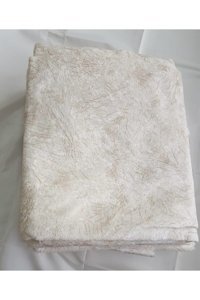Selay Home Kadife Tay Tüyü Jakarlı Süngerli Çizgili Su Geçirmez Bej Üçlü Koltuk Örtüsü 210x170 cm