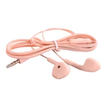 Fairy U88 Silikonlu Mikrofonlu 3.5 Mm Jak Kablolu Kulaklık Pembe