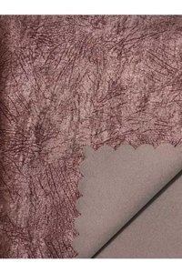 Karahanlı Polyester Süngerli Mermer Desenli Gül Kurusu Tekli Koltuk Örtüsü 90x170 cm