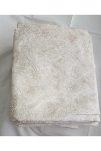 Selçuklu Tekstil Kadife Polar Pofuduk Süngerli Mermer Desenli Turuncu Üçlü Koltuk Örtüsü 170x220 cm