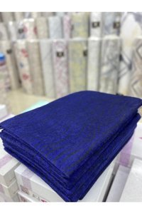 Saraylı Home Kadife Tay Tüyü Jakarlı Süngerli Çizgili Su Geçirmez Lacivert Üçlü Koltuk Örtüsü 170x210 cm