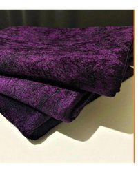 Esse Kadife Polar Jakarlı Süngerli Mor Üçlü Koltuk Örtüsü 170x234 cm