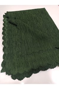 Şener Home Kadife Polar Süngersiz Düz Yeşil Tekli Koltuk Örtüsü 175x215 cm