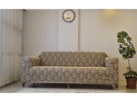Güzelevim Polyester Jakarlı Süngersiz Damask Desenli Giydirmeli Bej İkili Koltuk Örtüsü 180x230 cm