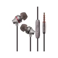 Auris Ars-030 Silikonlu Mikrofonlu 3.5 Mm Jak Kablolu Kulaklık Gri