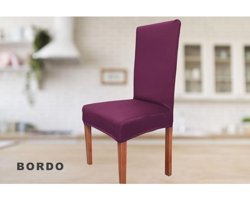Abeltrade Polyester Likralı Süngersiz Düz Giydirmeli Lastikli Bordo Tekli Koltuk Örtüsü 35x100 cm