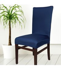 Abeltrade Polyester Süngersiz Düz Giydirmeli Lastikli Lacivert Dörtlü Koltuk Örtüsü 34x48 cm