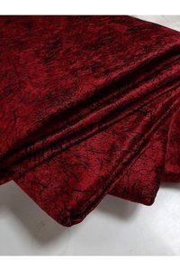 Aksa Home Kadife Süngerli Mermer Desenli Kırmızı Tekli Koltuk Örtüsü 170x220 cm
