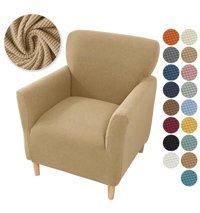 İntil Pamuklu - Polyester Likralı Süngersiz Düz Giydirmeli Vizon Tekli Koltuk Örtüsü 180x230 cm