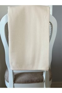 Mommy's Touch Pamuklu Süngersiz Bej Tekli Koltuk Örtüsü 155x220 cm