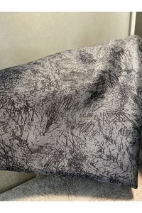 Ceyz Home Kadife Polar Jakarlı Süngerli Antrasit Üçlü Koltuk Örtüsü 170x210 cm