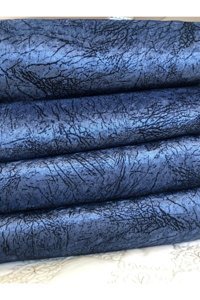 Madame Blue Polyester Süngerli Çizgili Mavi Tekli Koltuk Örtüsü 175x215 cm
