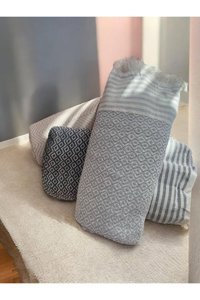 Bt Pasifik Pamuklu Kanvas Jakarlı Süngersiz Armürlü Kahverengi Tekli Koltuk Örtüsü 170x210 cm