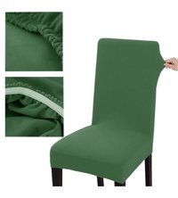 Abeltrade Polyester Süngersiz Düz Giydirmeli Lastikli Haki Altılı Koltuk Örtüsü 35x65 cm