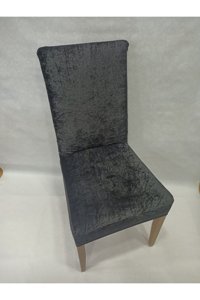 Kadife Kadife Siyah Koltuk Örtüsü 45x45 cm