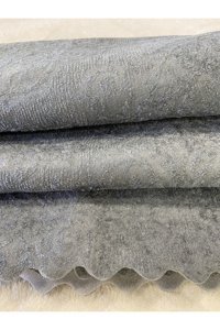 Ceyz Home Kadife Polar Jakarlı Süngerli Gri Üçlü Koltuk Örtüsü 170x210 cm