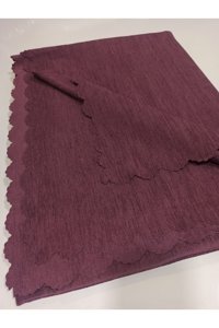 Şener Home Kadife Polar Süngersiz Düz Mor Tekli Koltuk Örtüsü 175x215 cm
