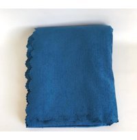 Laris Pamuklu - Polyester Süngersiz Çizgili Mavi Tekli Koltuk Örtüsü 215x175 cm