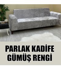 Kılıfsan Pamuklu - Polyester Süngersiz Giydirmeli Gri Tekli Koltuk Örtüsü 140 cm