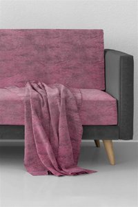 Favora Polyester Polar Jakarlı Süngersiz Çizgili Bej Tekli Koltuk Örtüsü 180x215 cm