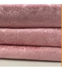 Favoriteks Kadife Polar Süngersiz Damask Desenli Pembe Tekli Koltuk Örtüsü