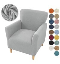 İntil Pamuklu - Polyester Likralı Süngersiz Düz Giydirmeli Gri Tekli Koltuk Örtüsü 180x230 cm