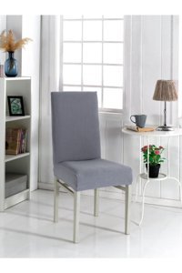 Hanemce Pamuklu - Polyester Likralı Gri Koltuk Örtüsü 35x45 cm