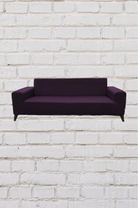 Şahane Ev Mikro Polyester Likralı Jakarlı Süngersiz Düz Giydirmeli Lastikli Fuşya İkili Koltuk Örtüsü 55x8 cm