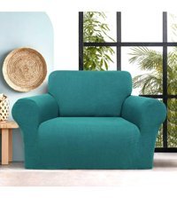 Akbu Polyester Likralı Süngersiz Giydirmeli Lastikli yeşil Tekli Koltuk Örtüsü 75x115 cm