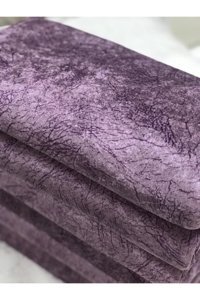 Madame Blue Polyester Nubuk Süngerli Çizgili Mor Tekli Koltuk Örtüsü 175x215 cm