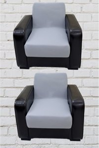 Şahane Ev Mikro Polyester Likralı Jakarlı Süngersiz Düz Giydirmeli Lastikli Gri Tekli Koltuk Örtüsü 78x55 cm