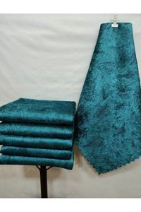 Madame Clean Home Polyester Süngerli Çizgili Turkuaz Tekli Koltuk Örtüsü 175x215 cm