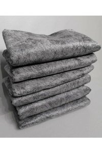 Enti Ev Tekstili Osb44 Pamuklu Polar Jakarlı Süngerli Gri Üçlü Koltuk Örtüsü 170x200 cm