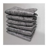 Aksa Home Kadife Süngerli Mermer Desenli Gri Tekli Koltuk Örtüsü 170x220 cm